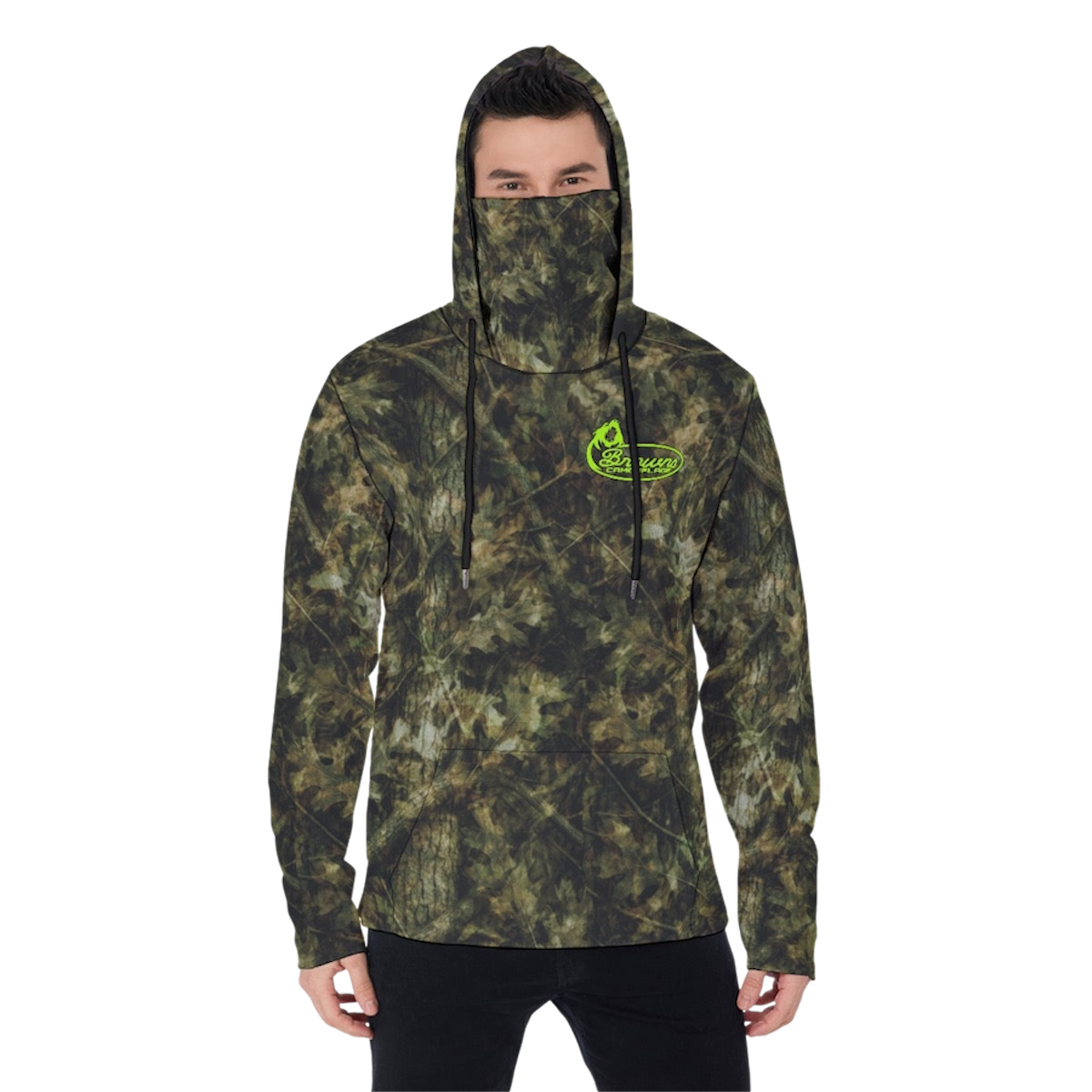 Dark Timber Summer Heavy Fleece Hoodie With Mask