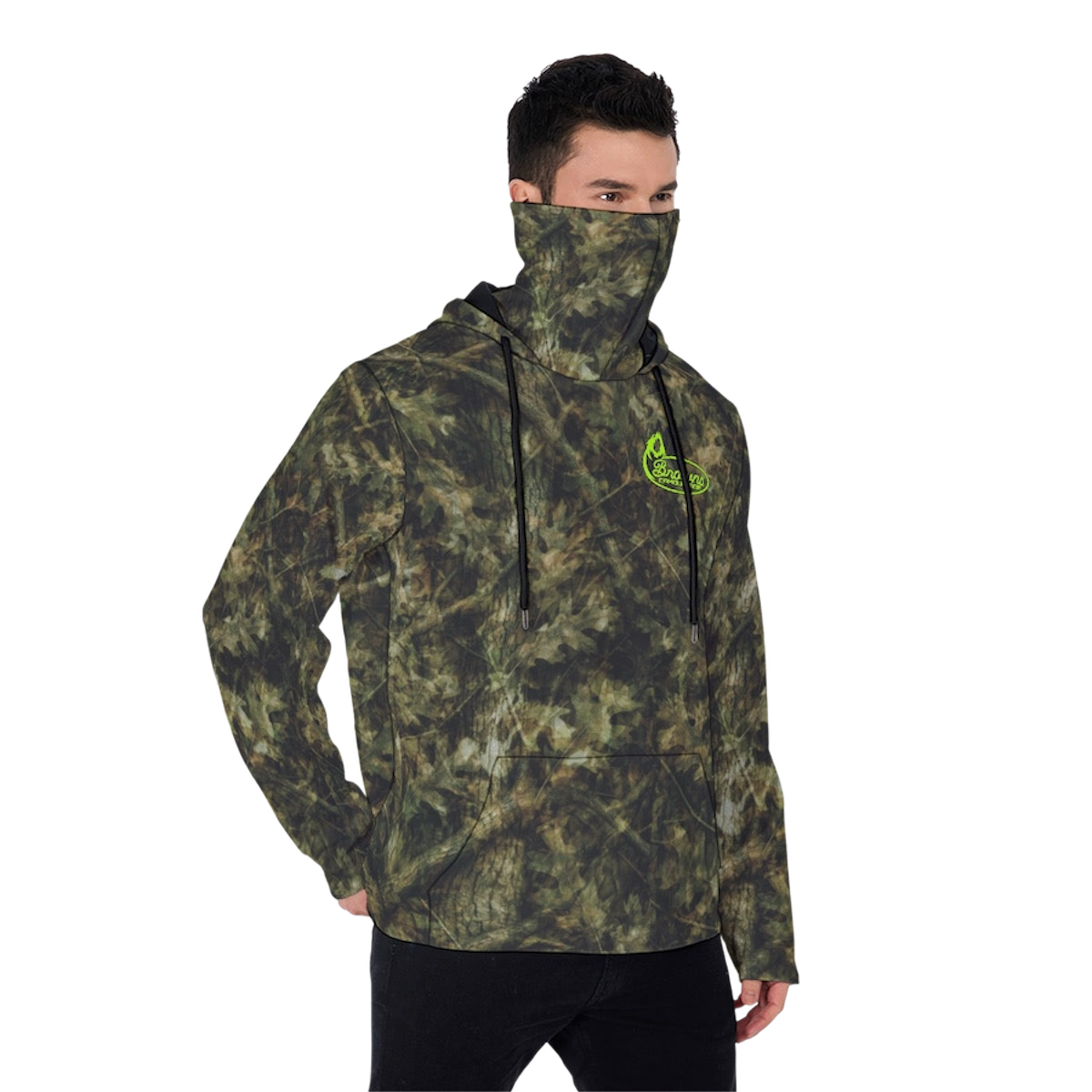 Dark Timber Summer Heavy Fleece Hoodie With Mask