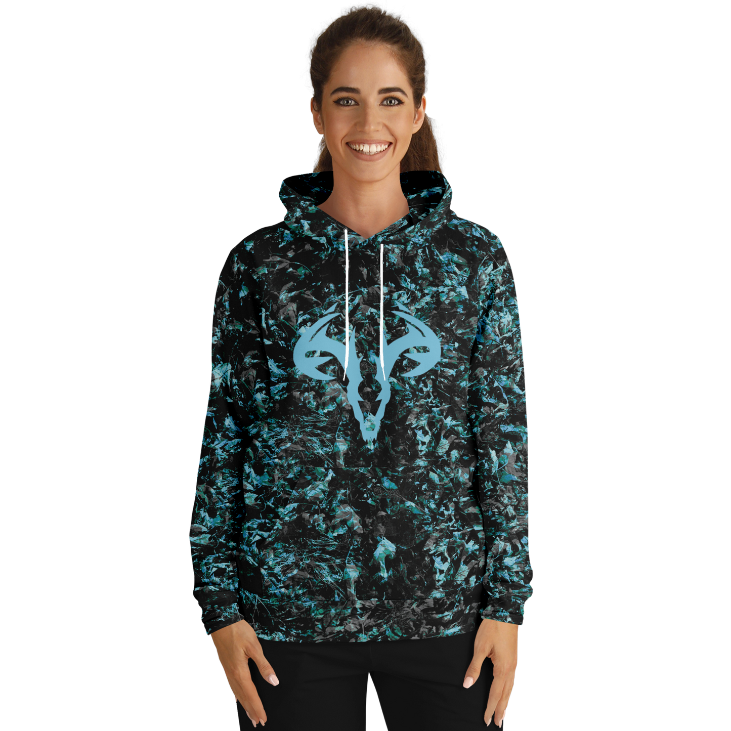 Blue Camo Fashion Hoodie