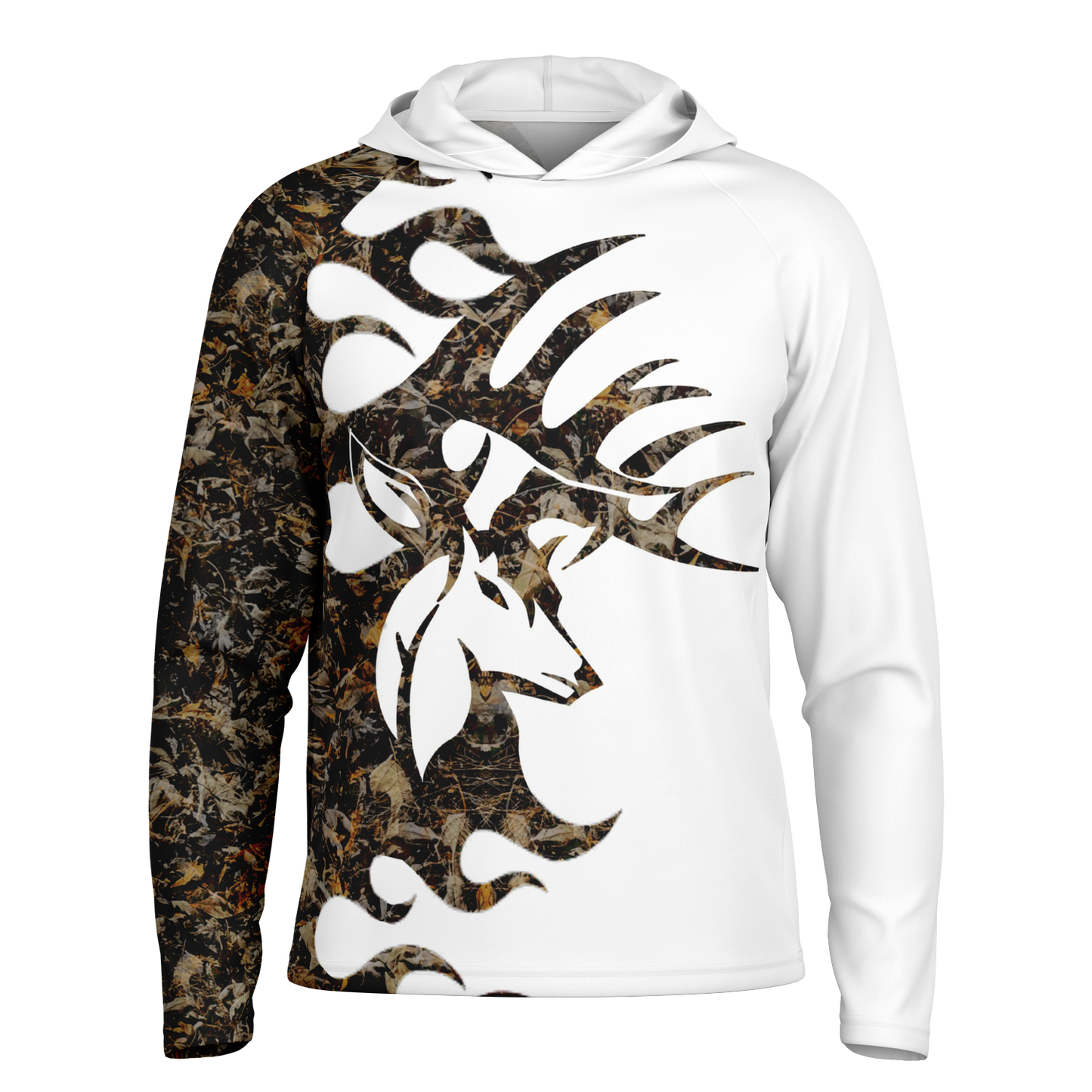 Men's Long Sleeve Hooded Performance Camo Shirt