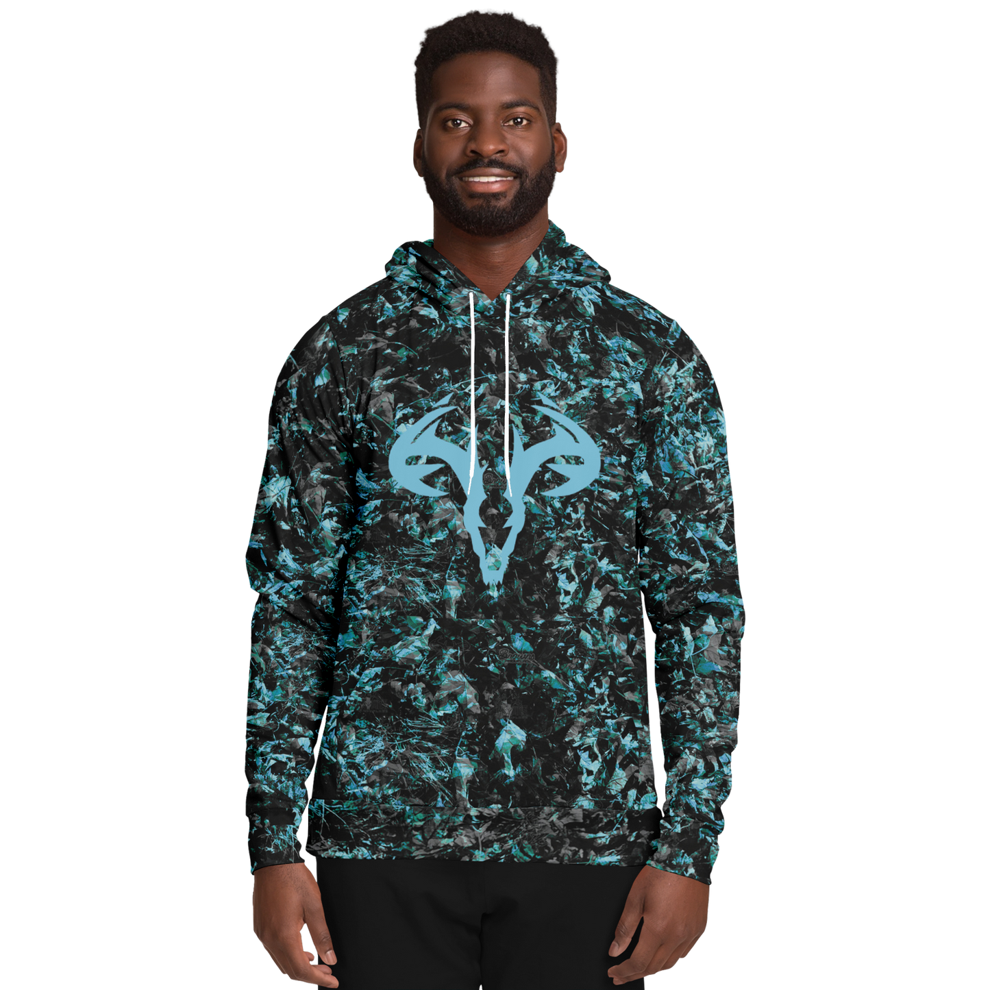 Blue Camo Fashion Hoodie