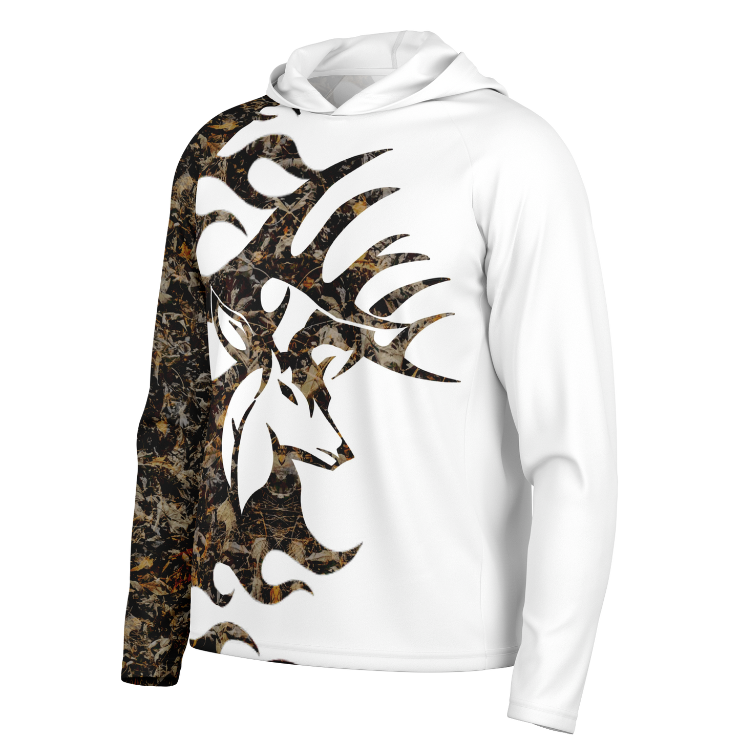 Men's Long Sleeve Hooded Performance Camo Shirt