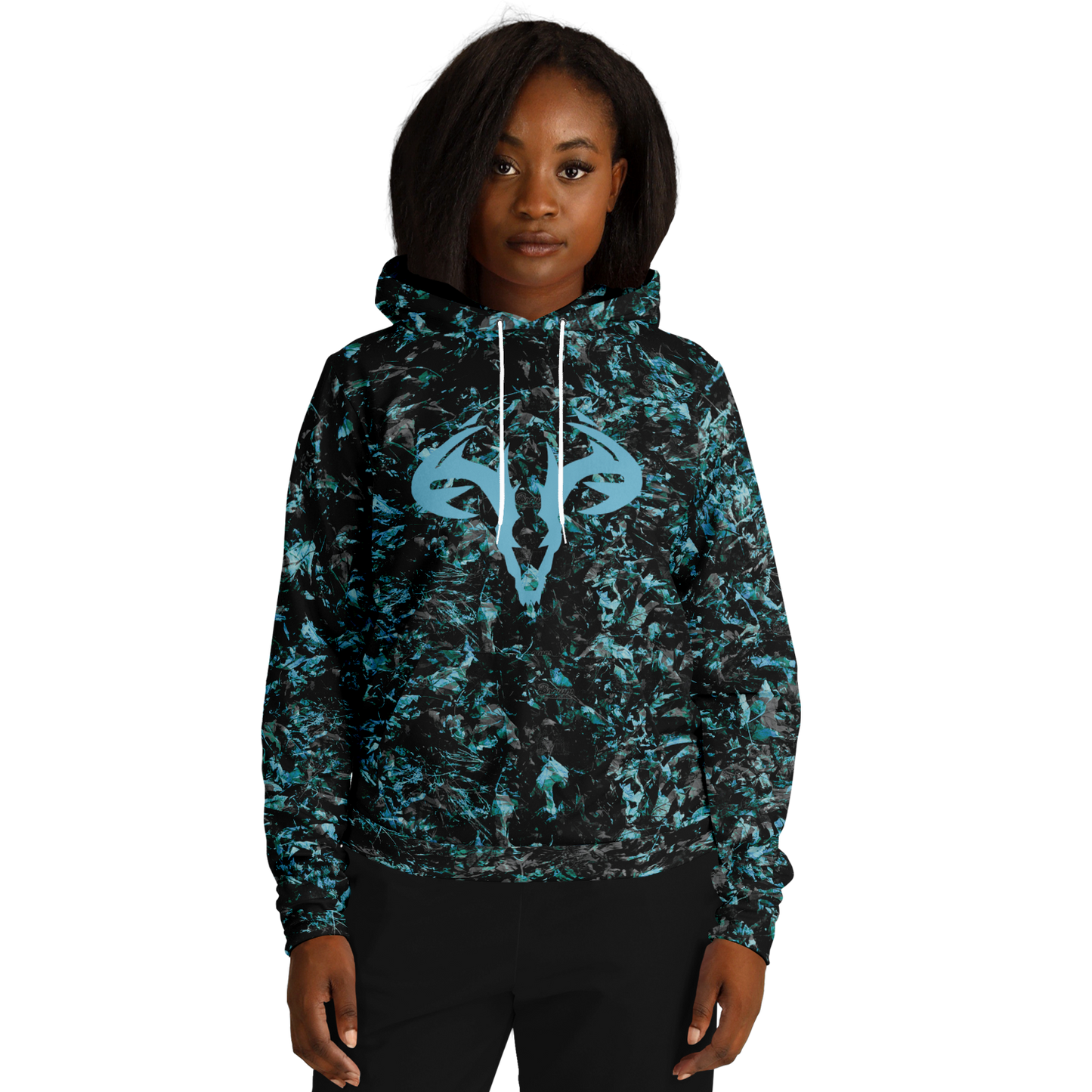 Blue Camo Fashion Hoodie