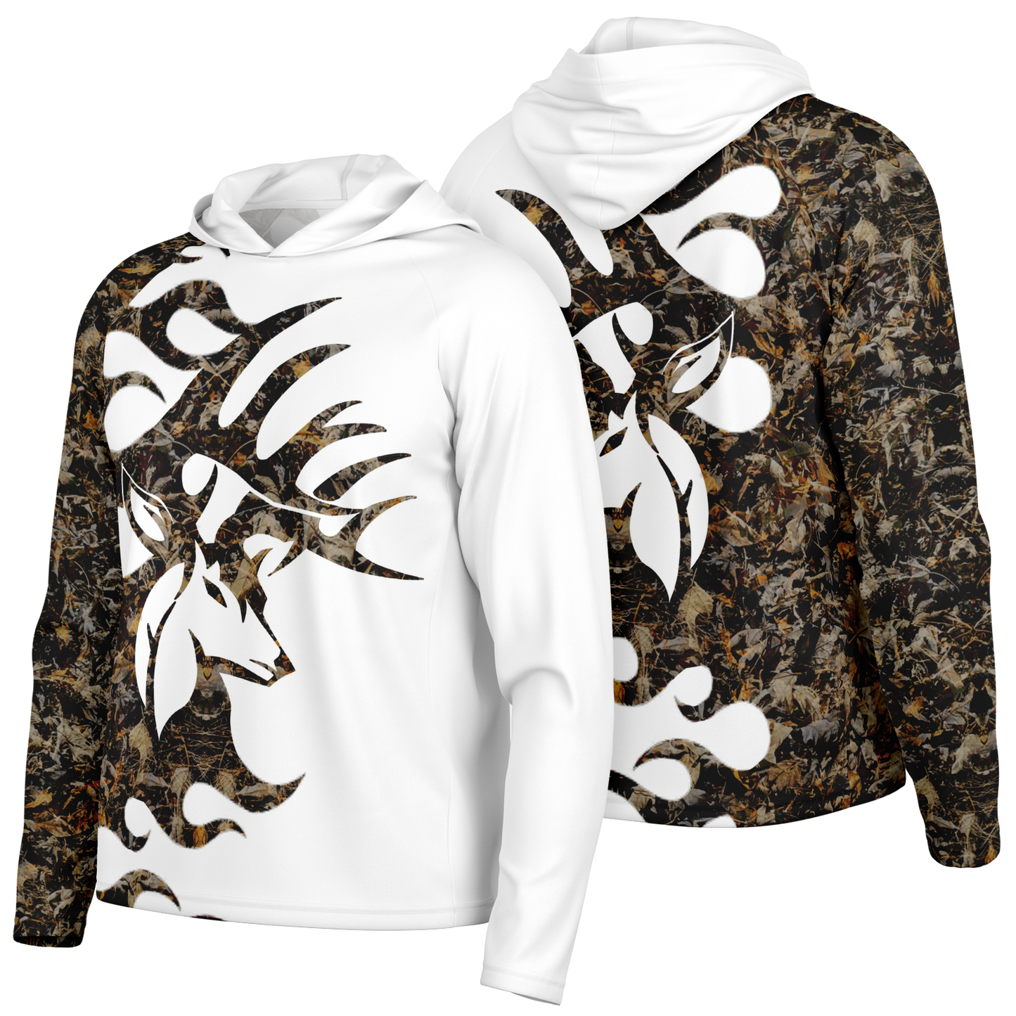 Men's Long Sleeve Hooded Performance Camo Shirt